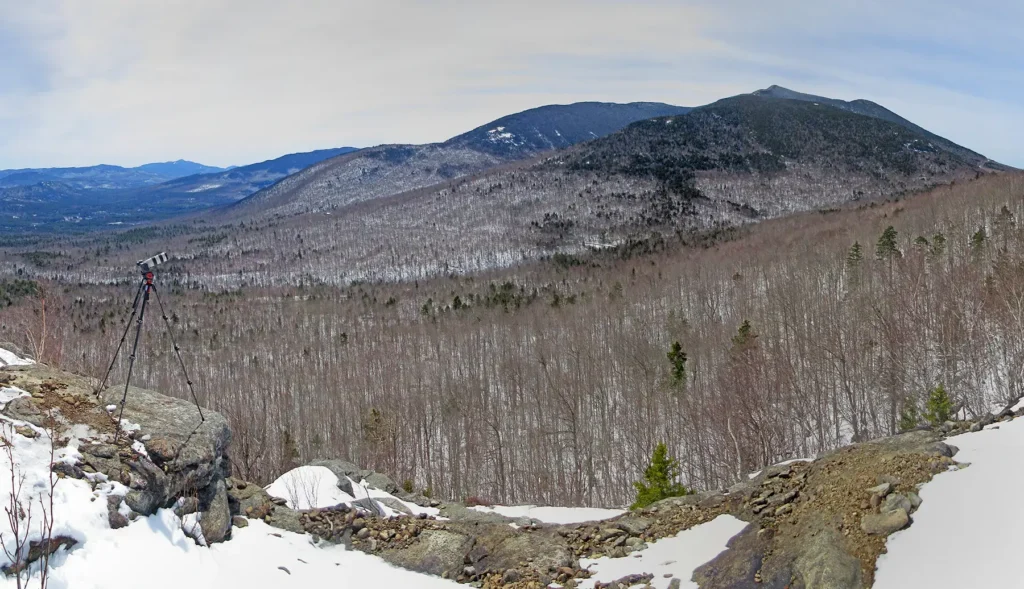Additional photograph made by Brian Kaufman while working on "Totality" nature-in-motion piece shows the shooting position from Cobble Lookout in the Adirondacks