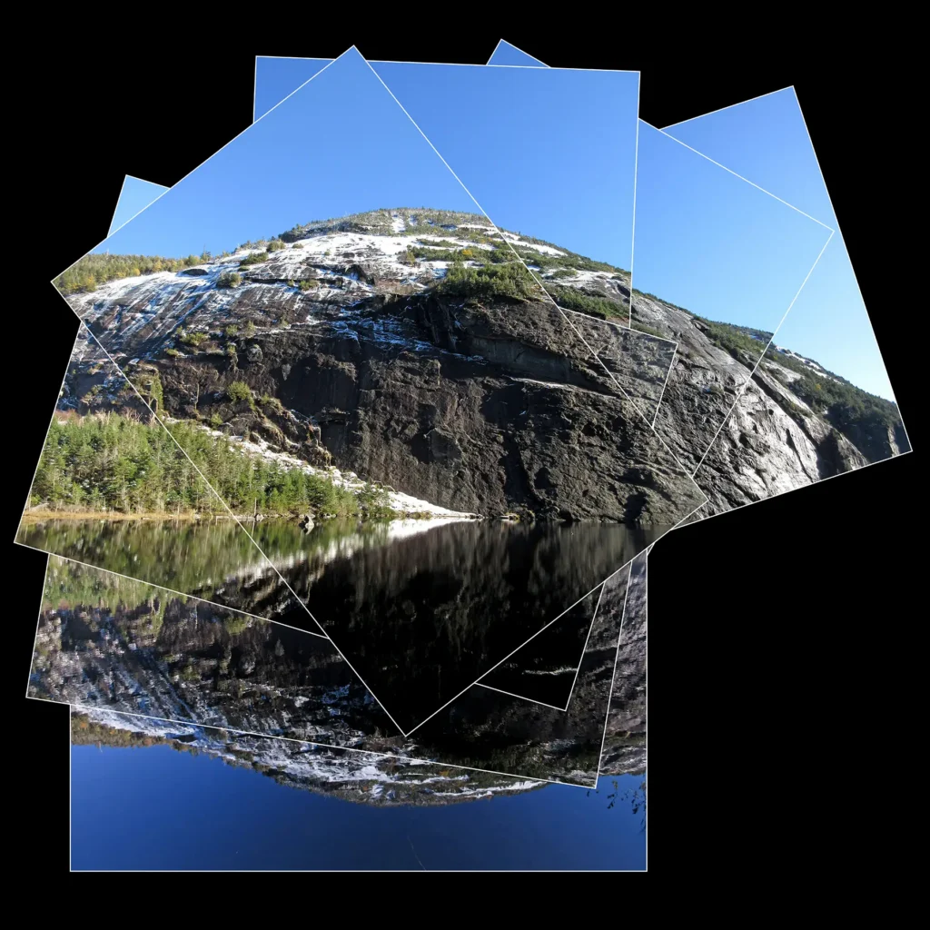 Additional photograph made by Brian Kaufman while working on "Totality" nature-in-motion piece shows Avalanche Lake in the Adirondacks